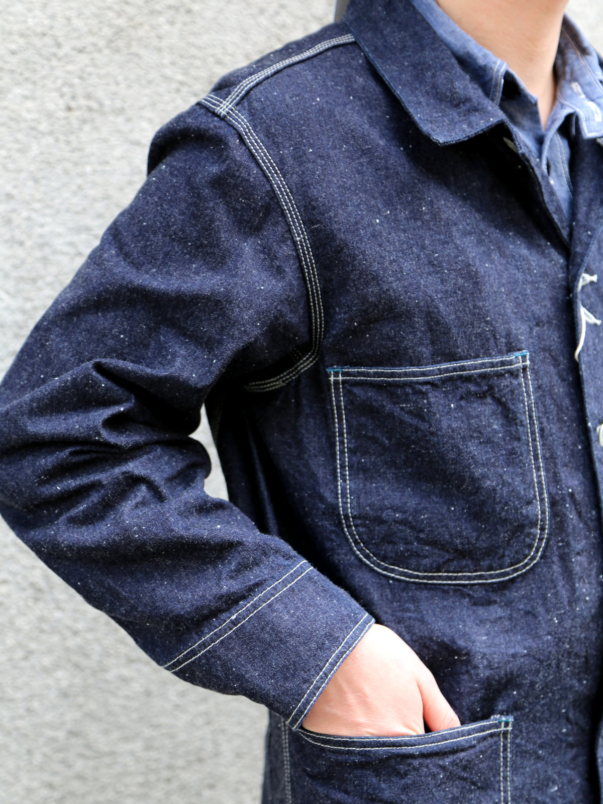 Omoto Denim 11.5oz Nep Denim Coverall – Indigo (3618)