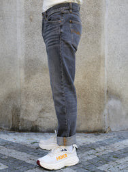 Nudie Jeans Steady Eddie II – Grey Crosshatch (114944)