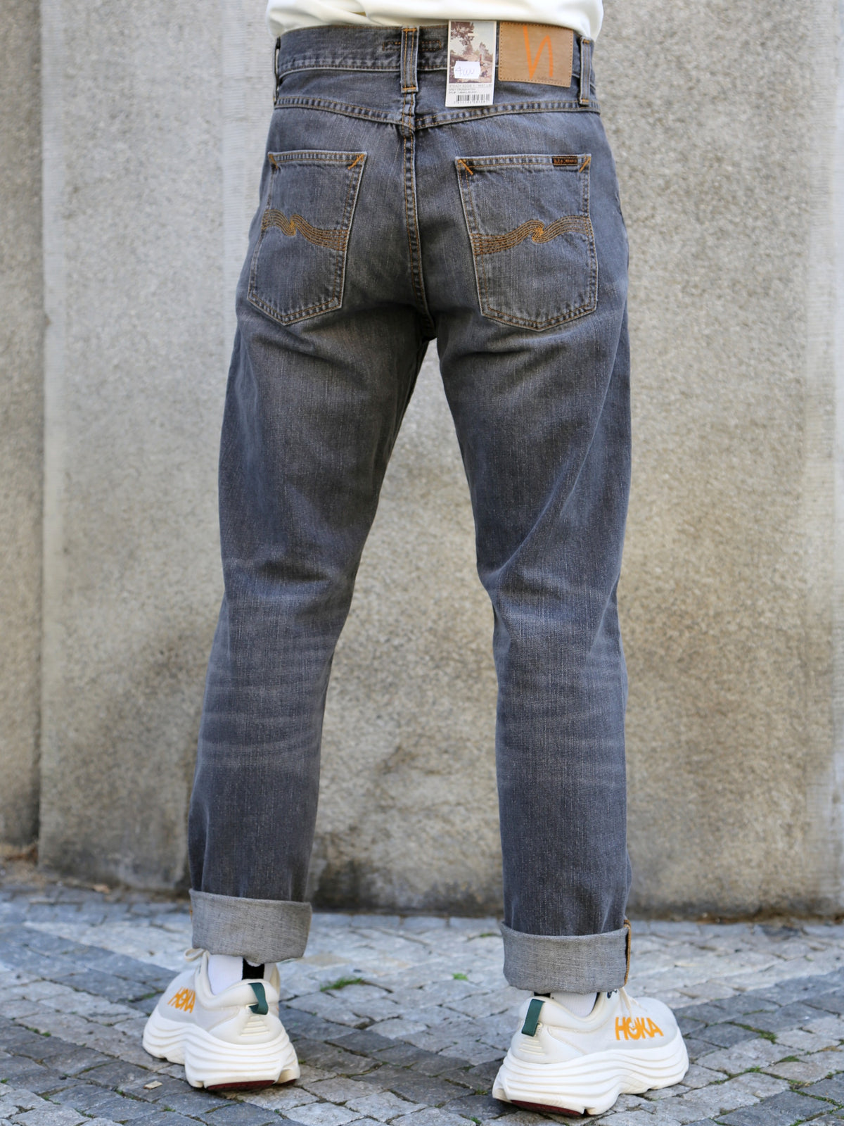 Nudie Jeans Steady Eddie II – Grey Crosshatch (114944)