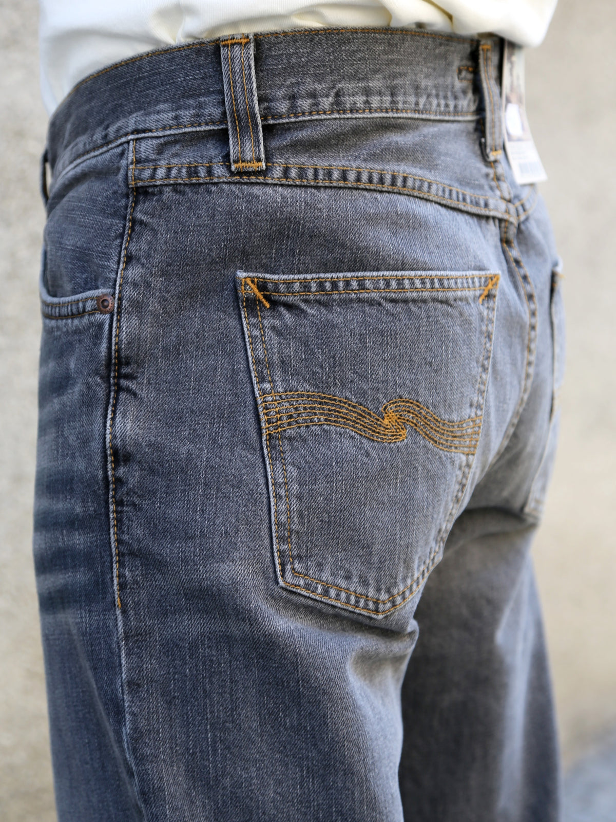 Nudie Jeans Steady Eddie II – Grey Crosshatch (114944)