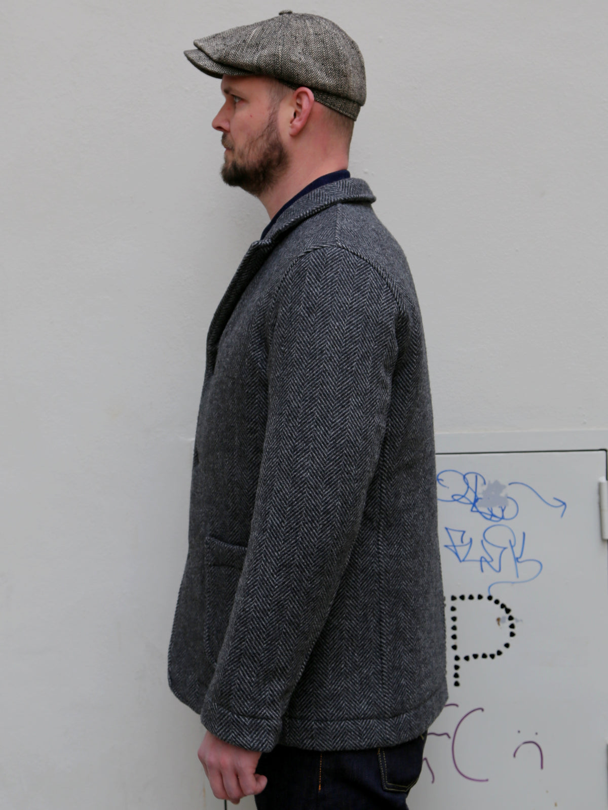 Fleurs de Bagne Le Blazer Anatole - HBT Wool Grey (W22-021)