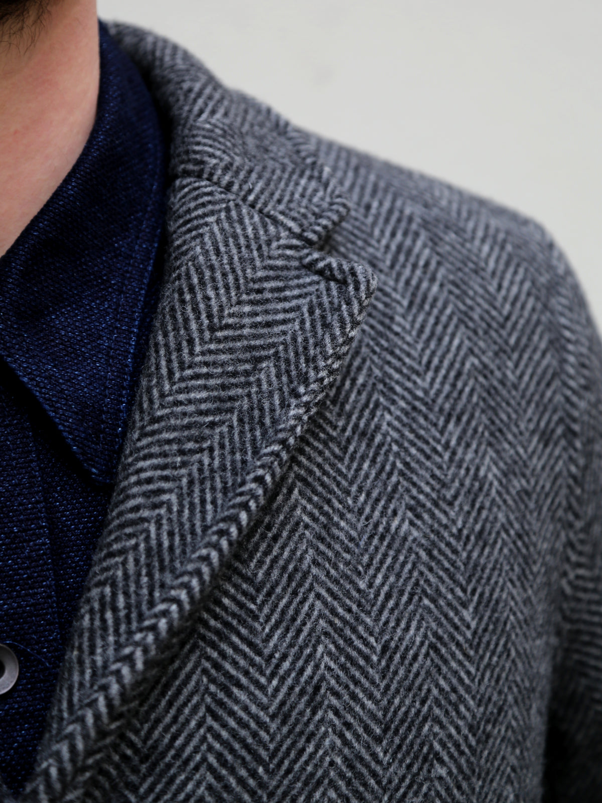 Fleurs de Bagne Le Blazer Anatole - HBT Wool Grey (W22-021)