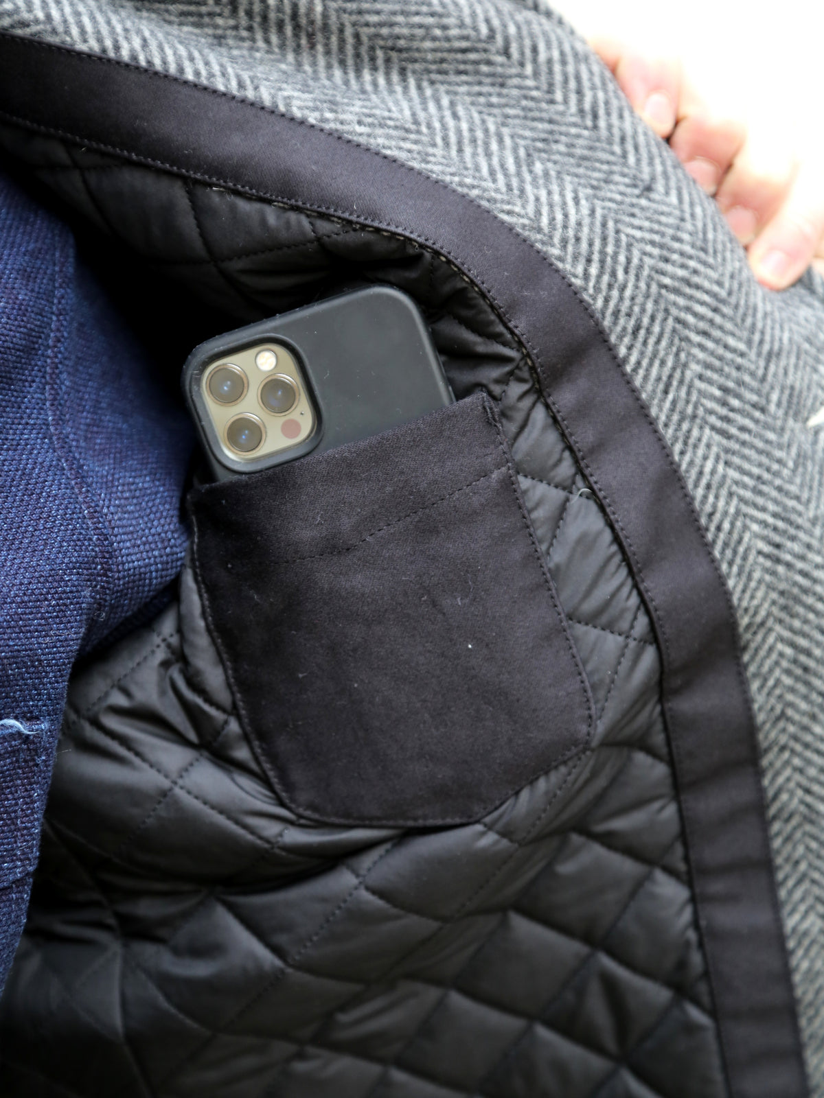 Fleurs de Bagne Le Blazer Anatole - HBT Wool Grey (W22-021)