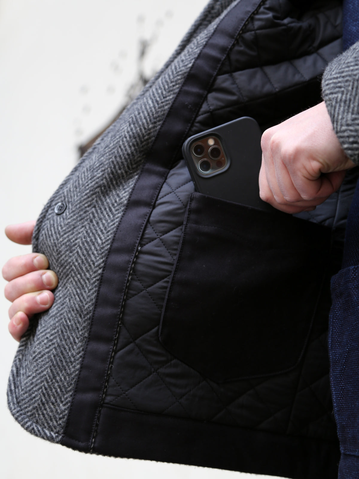 Fleurs de Bagne Le Blazer Anatole - HBT Wool Grey (W22-021)