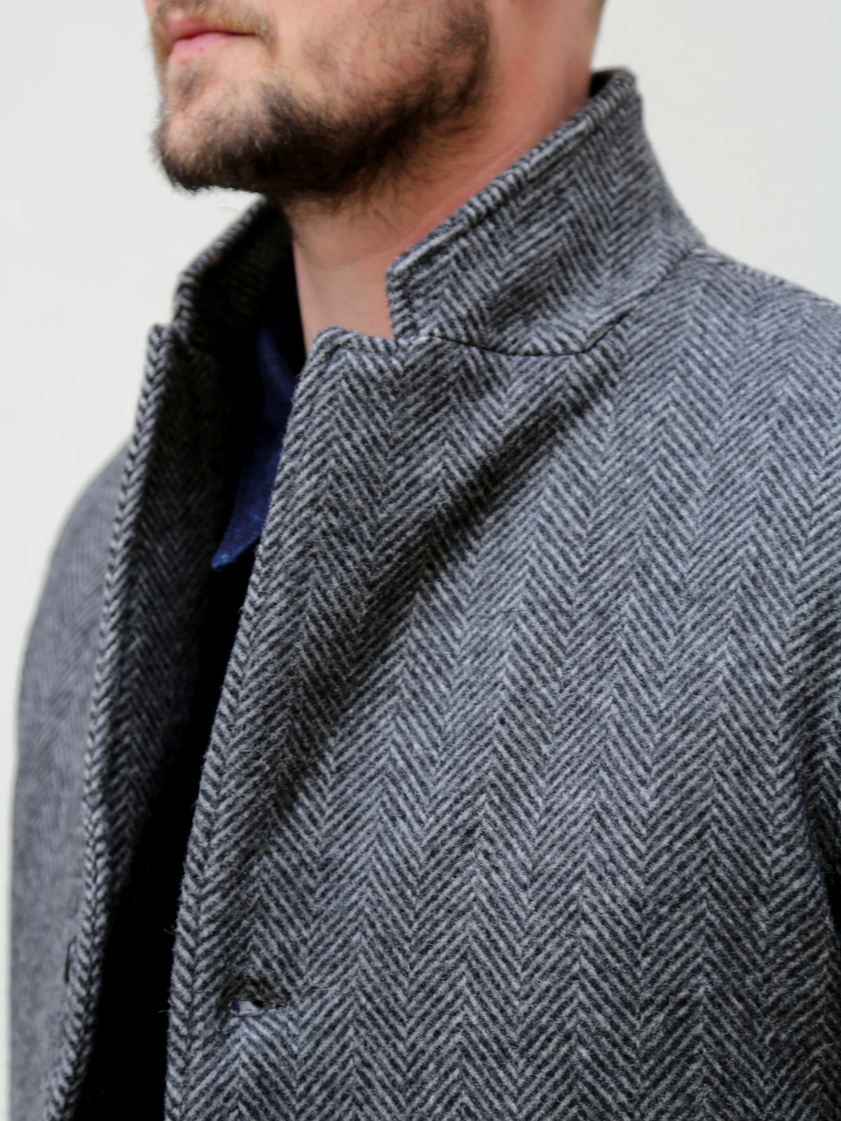 Fleurs de Bagne Le Blazer Anatole - HBT Wool Grey (W22-021)