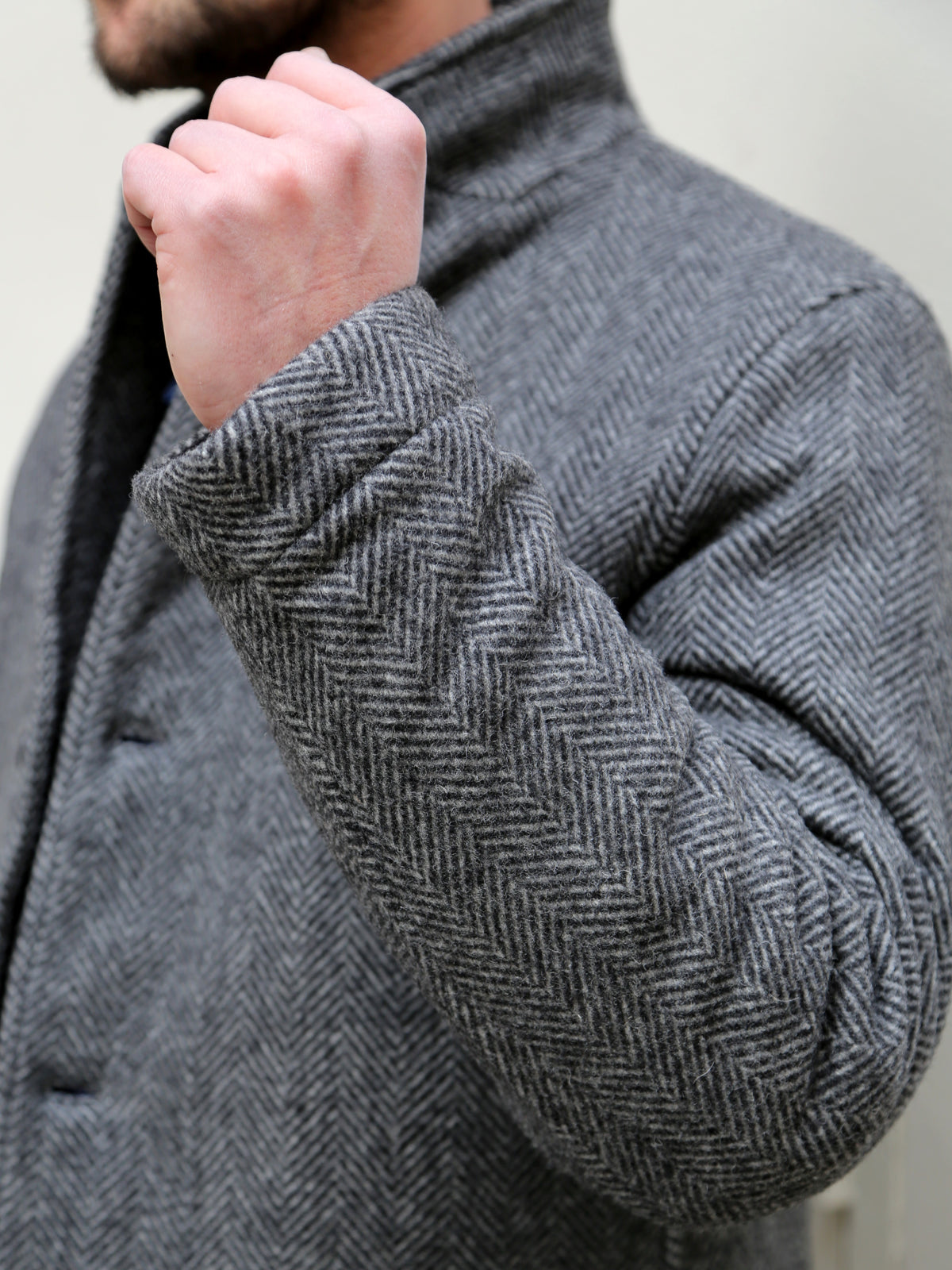 Fleurs de Bagne Le Blazer Anatole - HBT Wool Grey (W22-021)