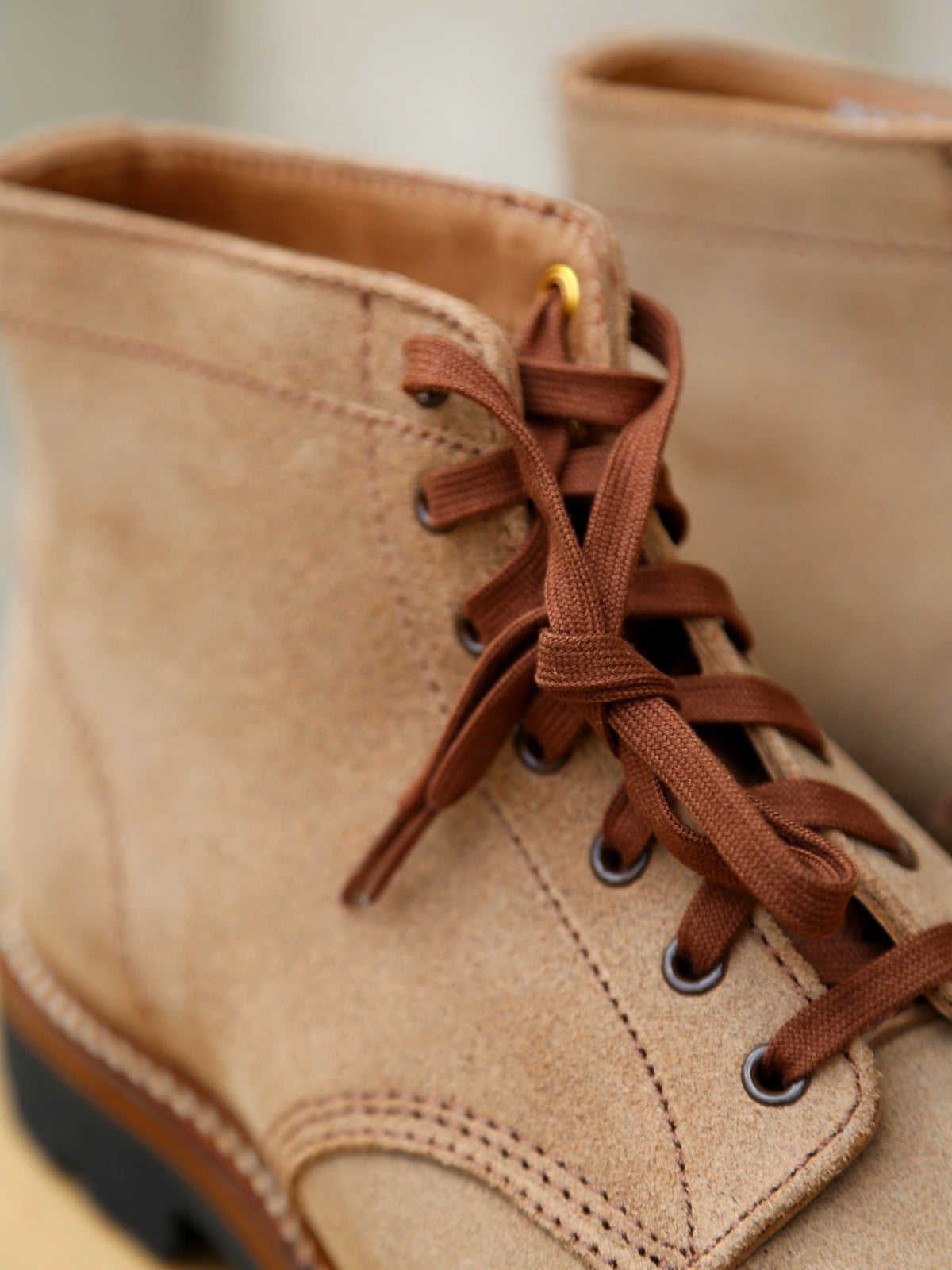 John Lofgren Chapman Boots Horween CXL – Natural Roughout (LK-047)