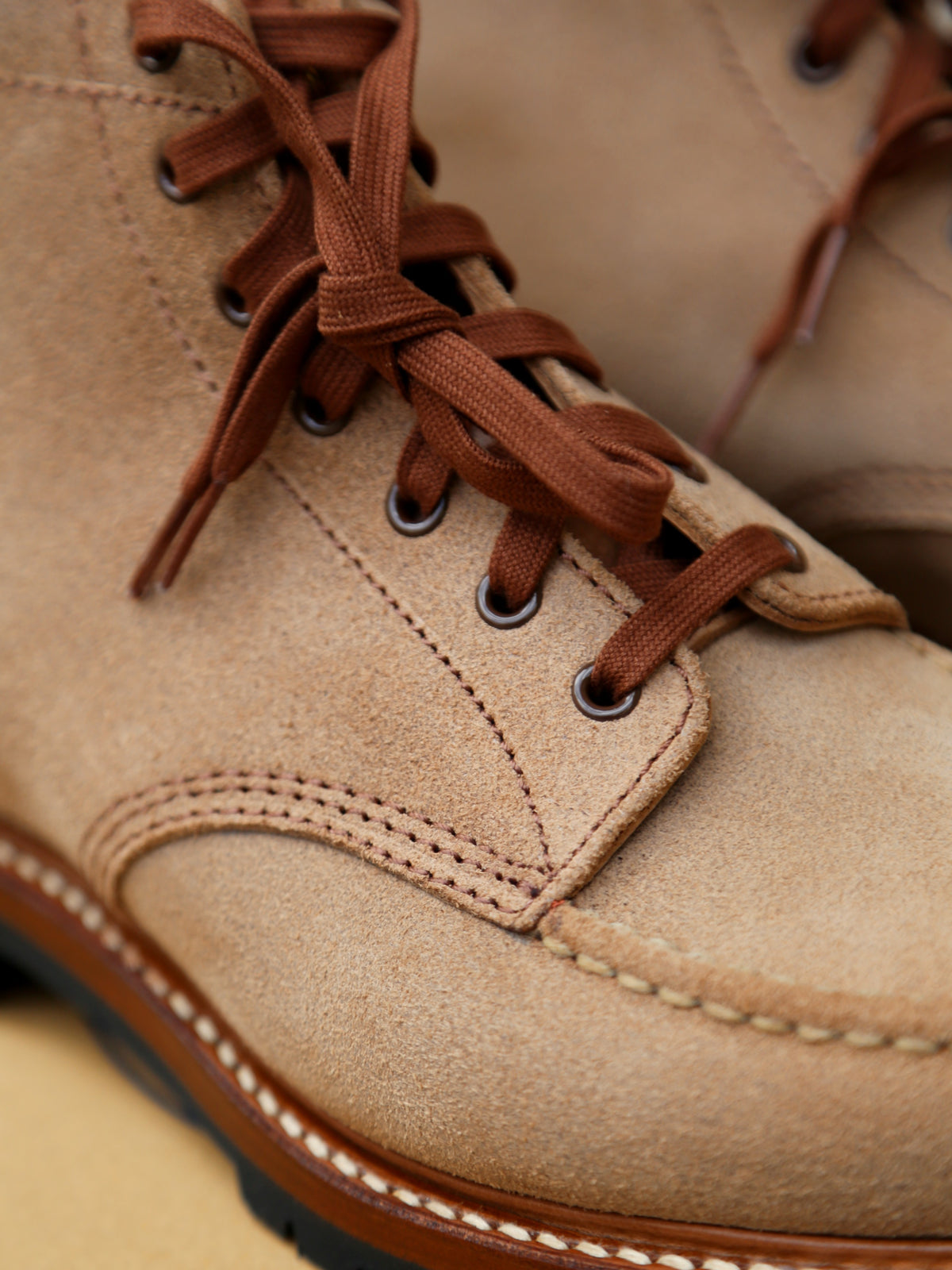 John Lofgren Chapman Boots Horween CXL – Natural Roughout (LK-047)