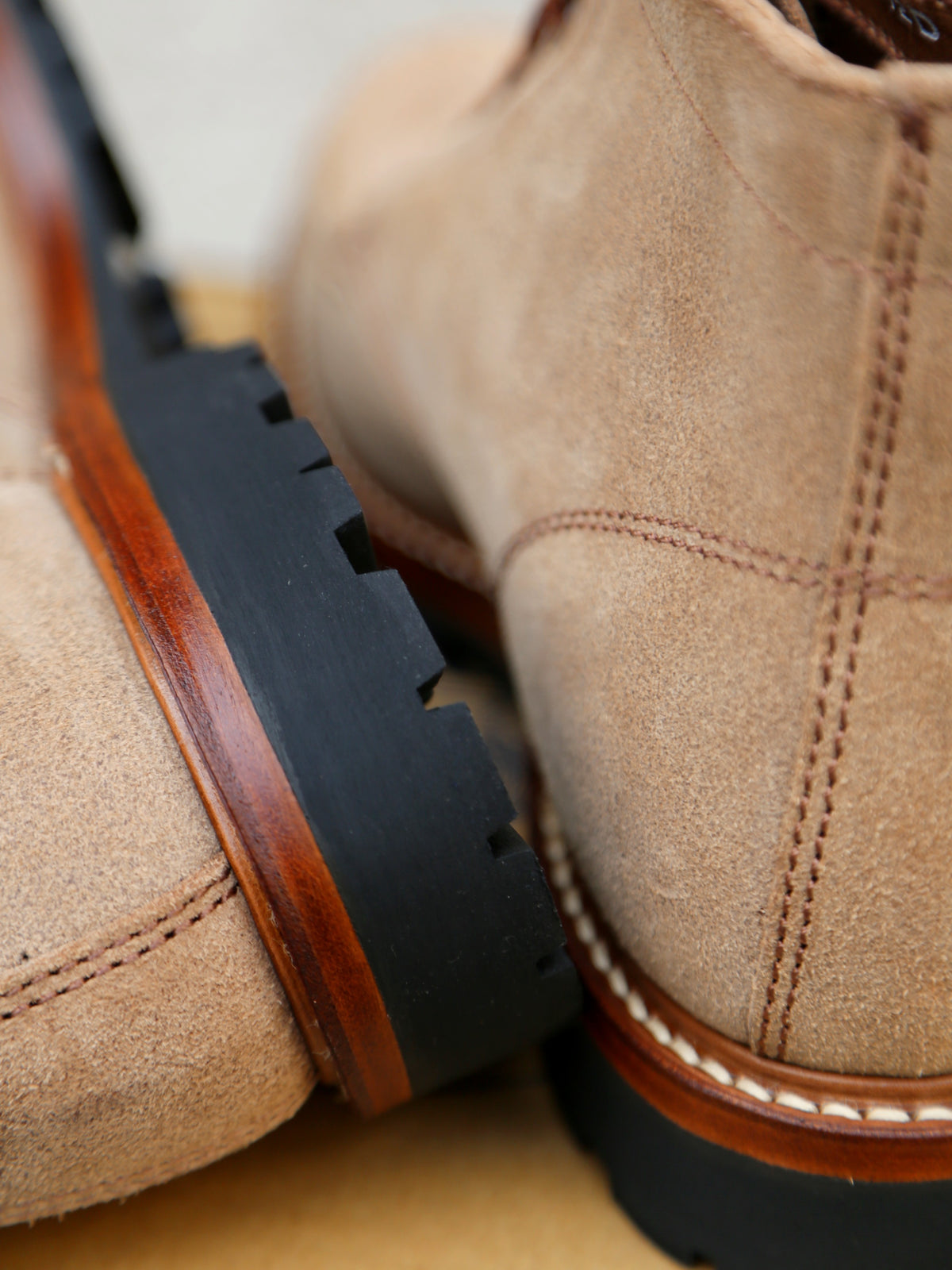 John Lofgren Chapman Boots Horween CXL – Natural Roughout (LK-047)