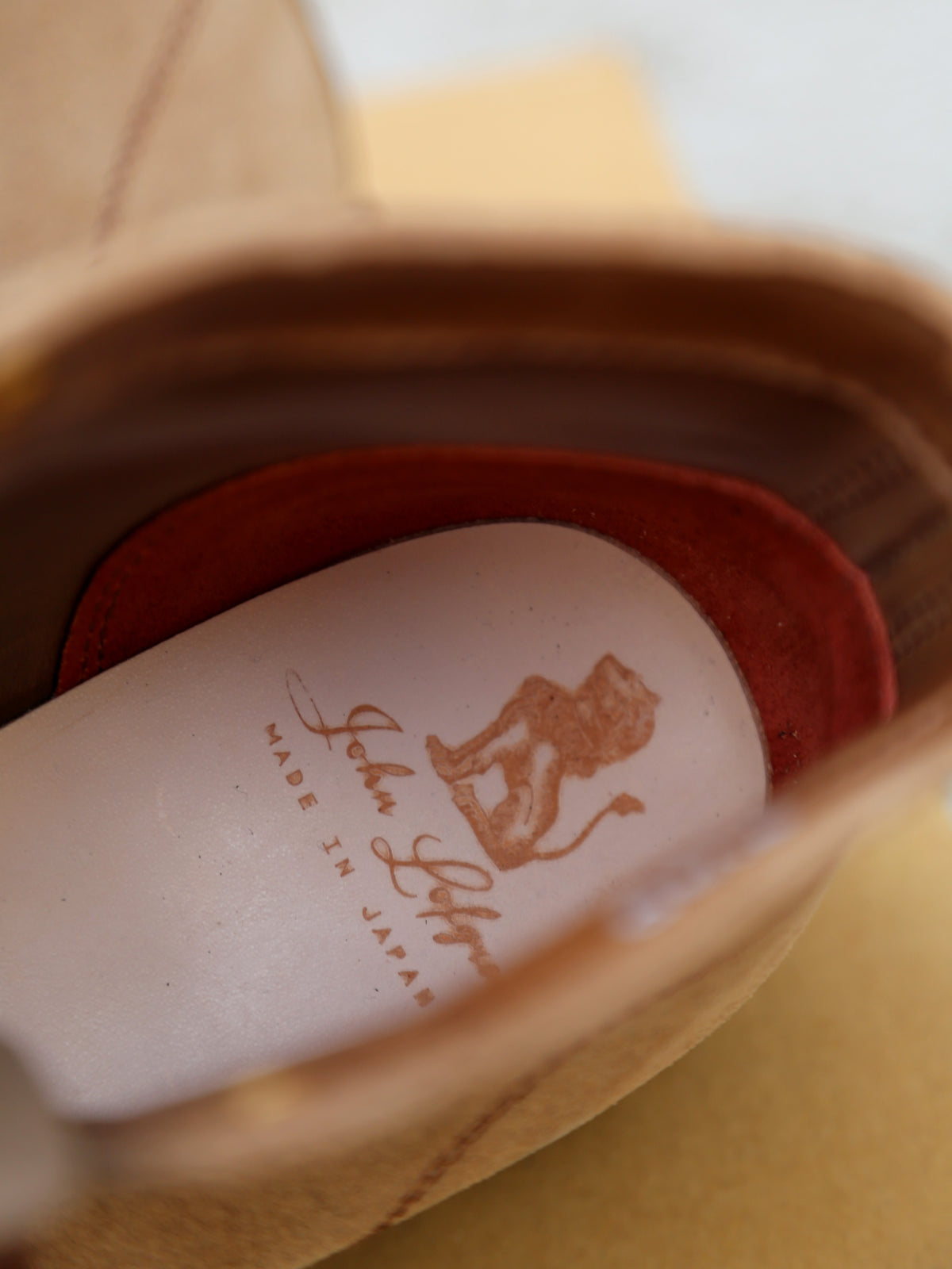 John Lofgren Chapman Boots Horween CXL – Natural Roughout (LK-047)