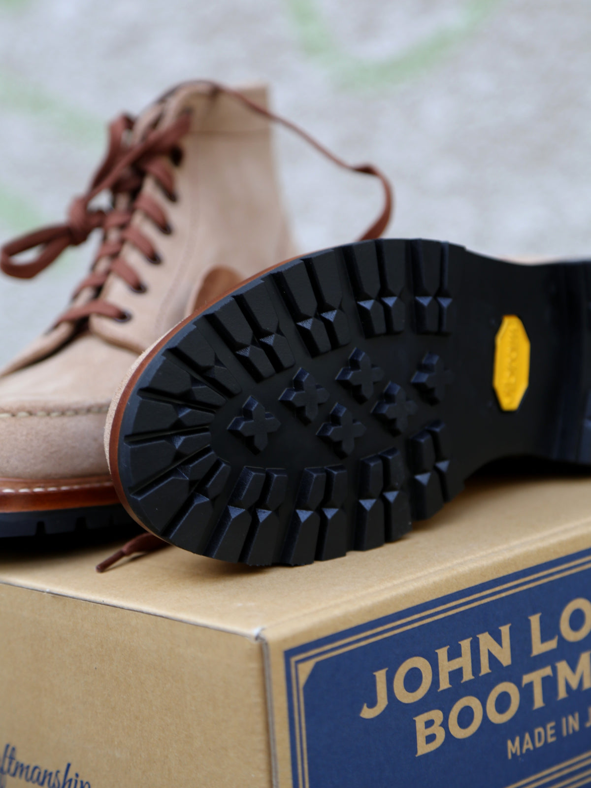 John Lofgren Chapman Boots Horween CXL – Natural Roughout (LK-047)