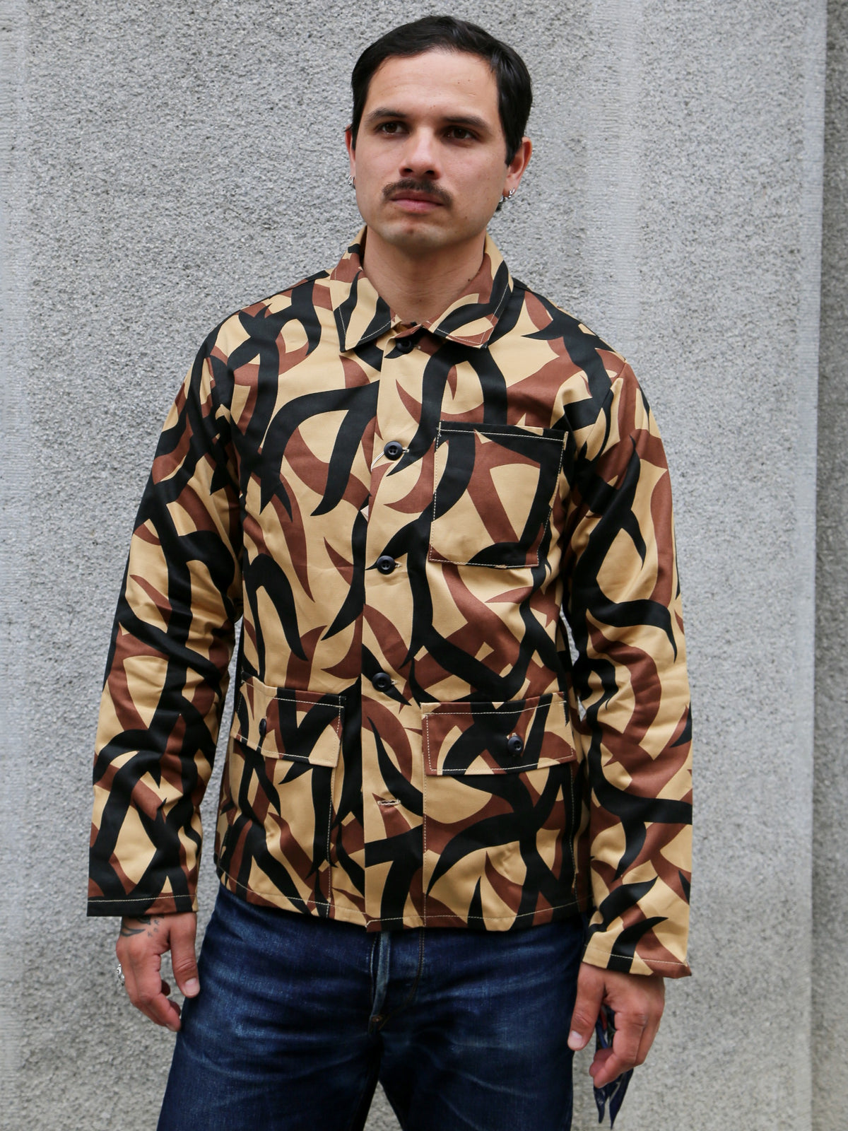 The Real McCOY's Tribal Camouflage Combat Jacket – Beige (MJ25013)