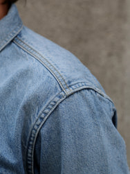 Japan Blue JBLS1018 13oz Denim CPO Shirt – Fade Wash