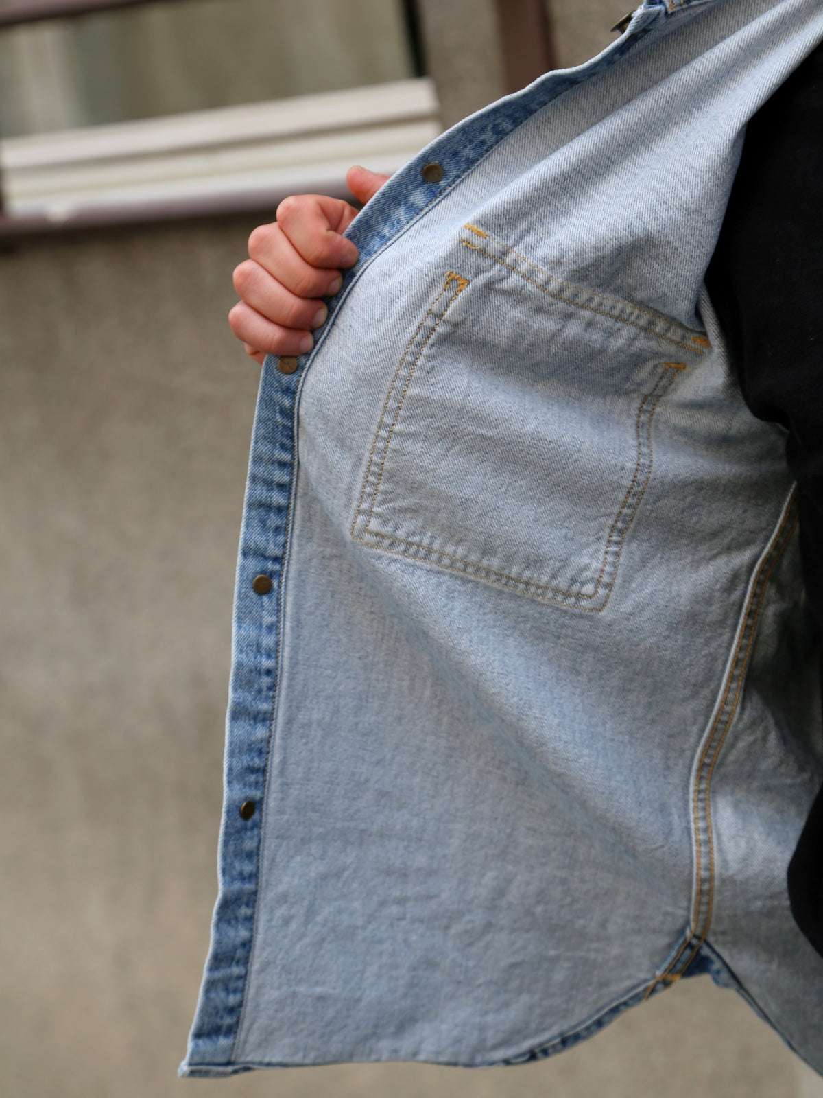 Japan Blue JBLS1018 13oz Denim CPO Shirt – Fade Wash