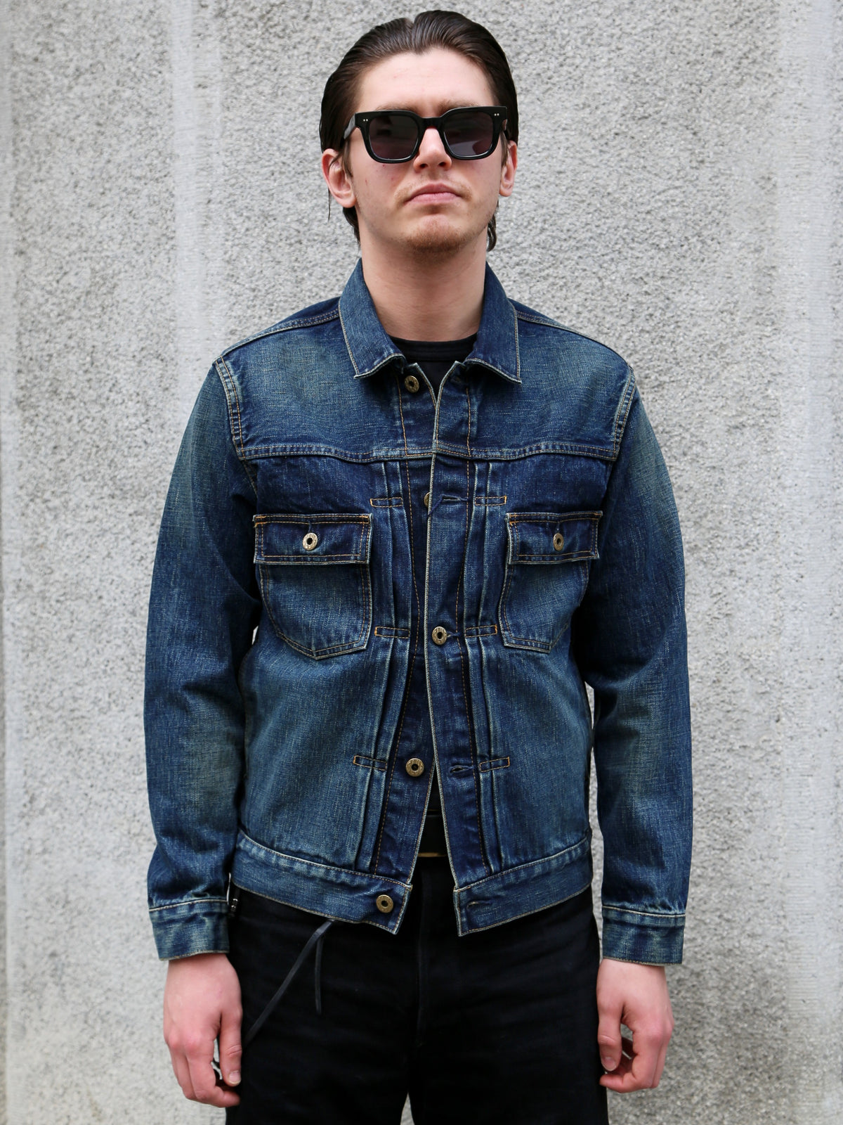 Japan Blue JBGJ1000 14.8oz Type2 Denim Jacket – D01 Aging Wash