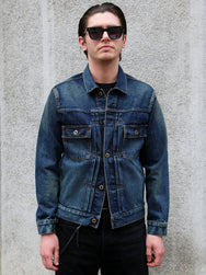 Japan Blue JBGJ1000 14.8oz Type2 Denim Jacket – D01 Aging Wash