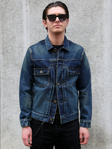Japan Blue JBGJ1000 14.8oz Type2 Denim Jacket – D01 Aging Wash