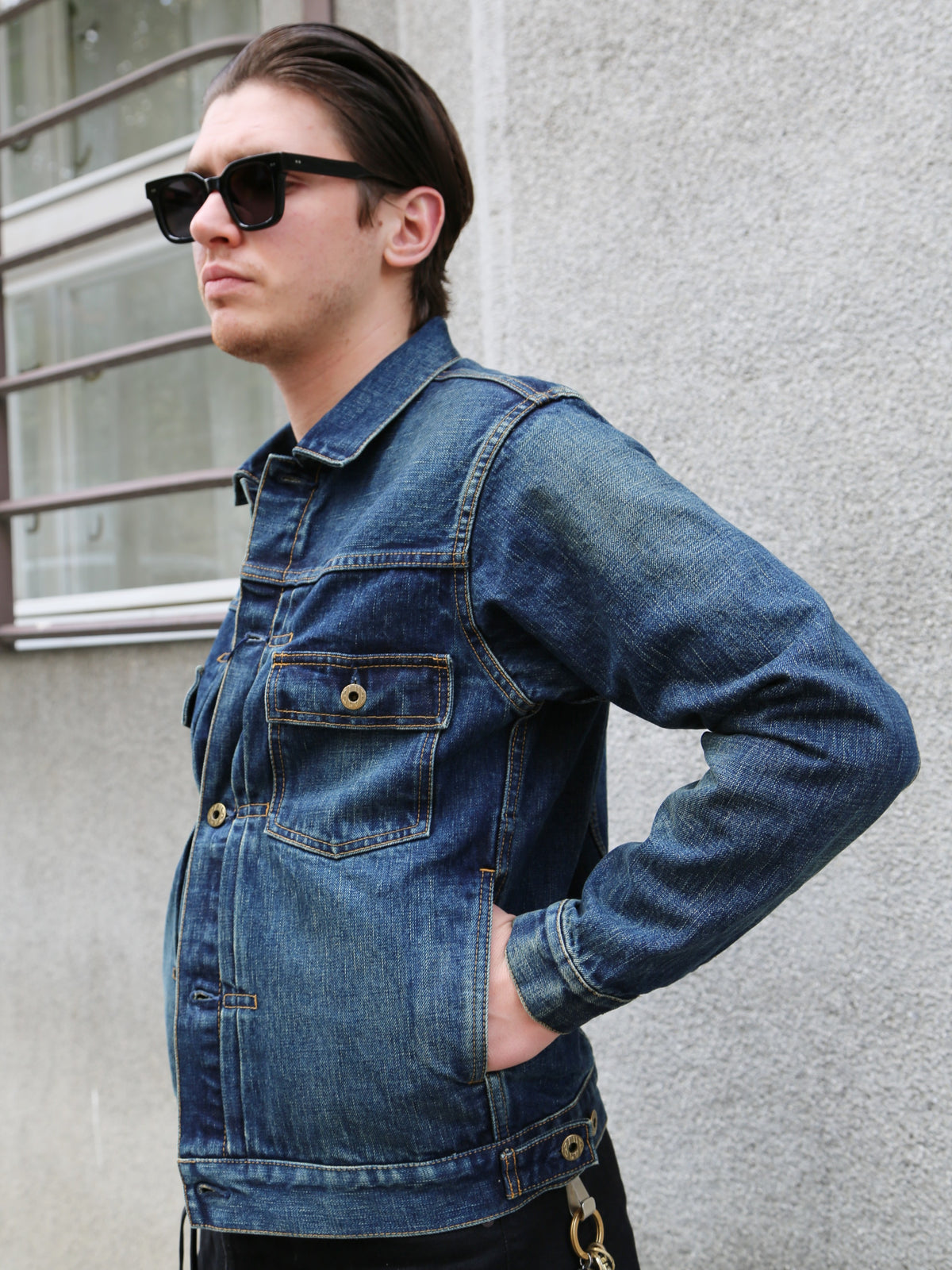 Japan Blue JBGJ1000 14.8oz Type2 Denim Jacket – D01 Aging Wash