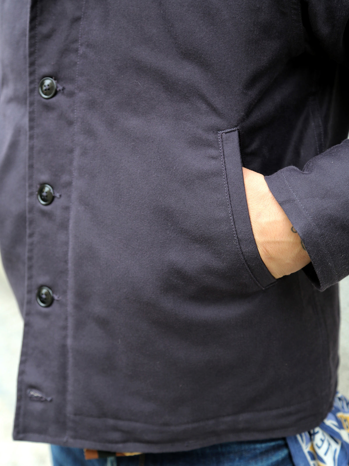 The Real McCOY's N-1 Deck Jacket – Navy (MJ21105)