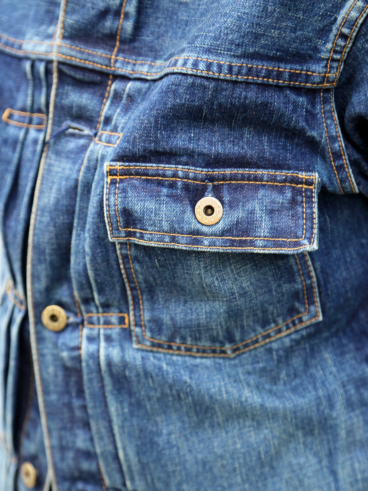 Japan Blue JBGJ1000 14.8oz Type2 Denim Jacket – D01 Aging Wash
