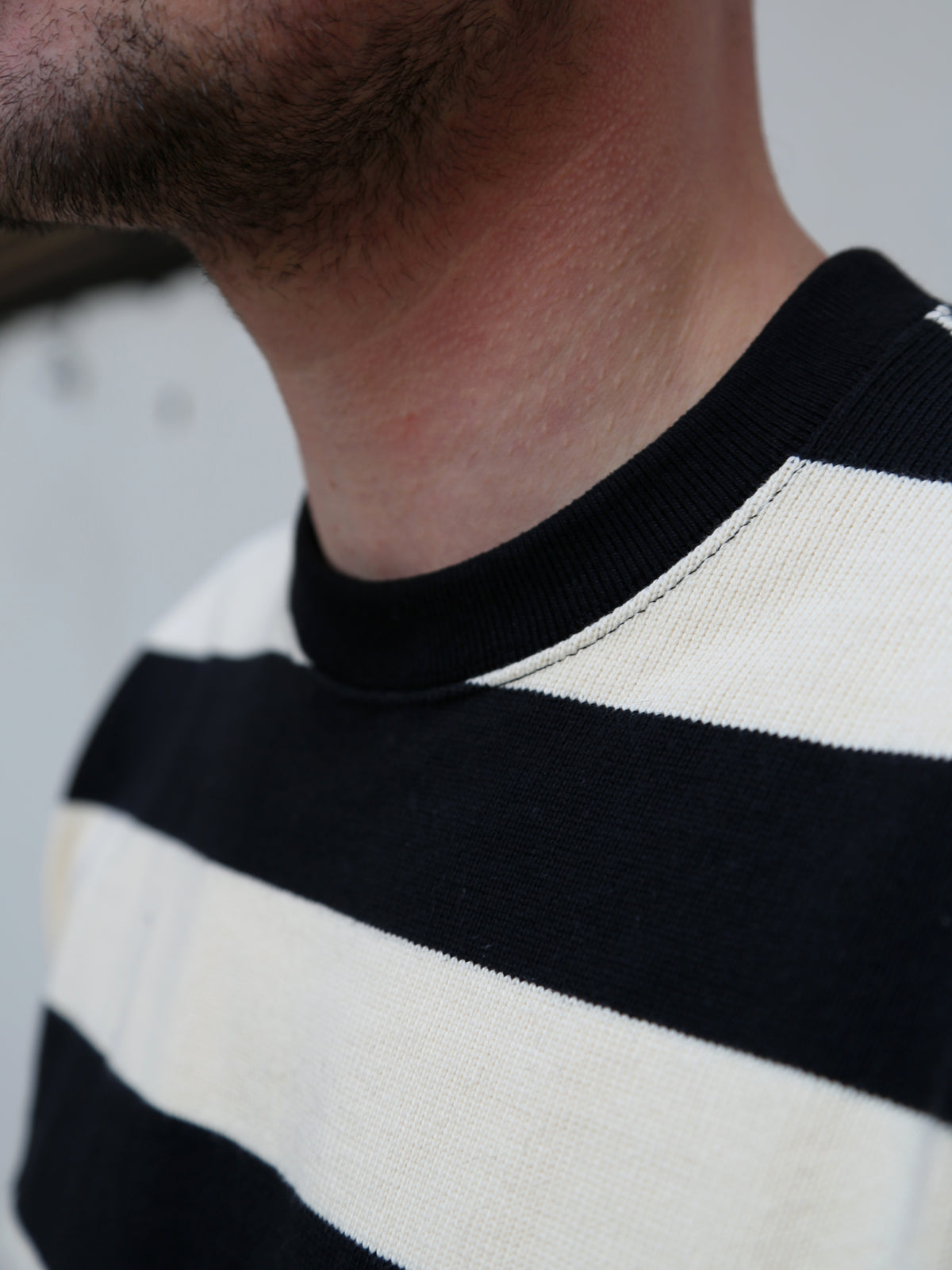The Real McCoy's Buco Heavy Striped Jersey – Black'n'White (BC18104)