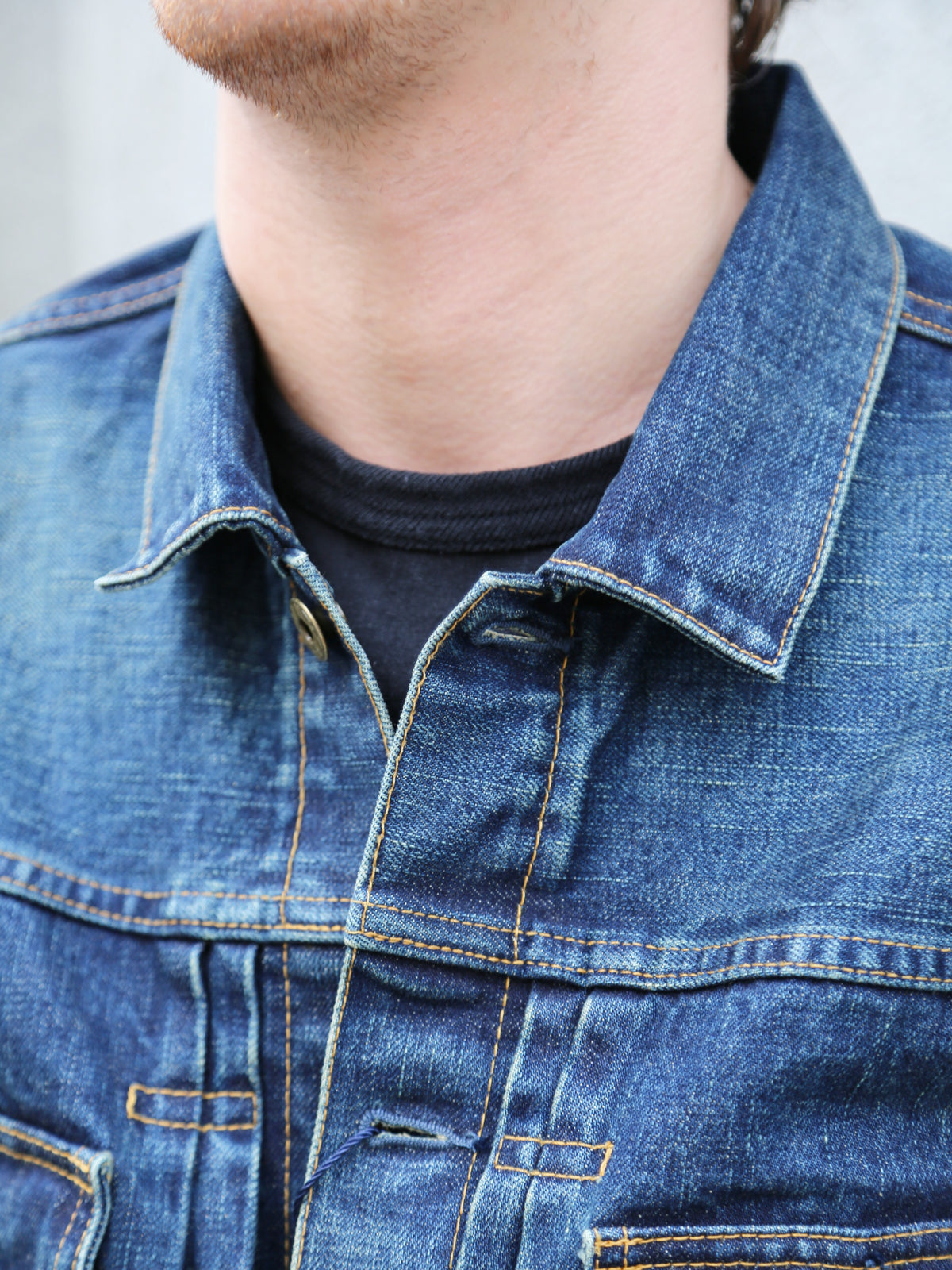 Japan Blue JBGJ1000 14.8oz Type2 Denim Jacket – D01 Aging Wash