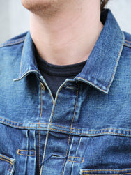 Japan Blue JBGJ1000 14.8oz Type2 Denim Jacket – D01 Aging Wash
