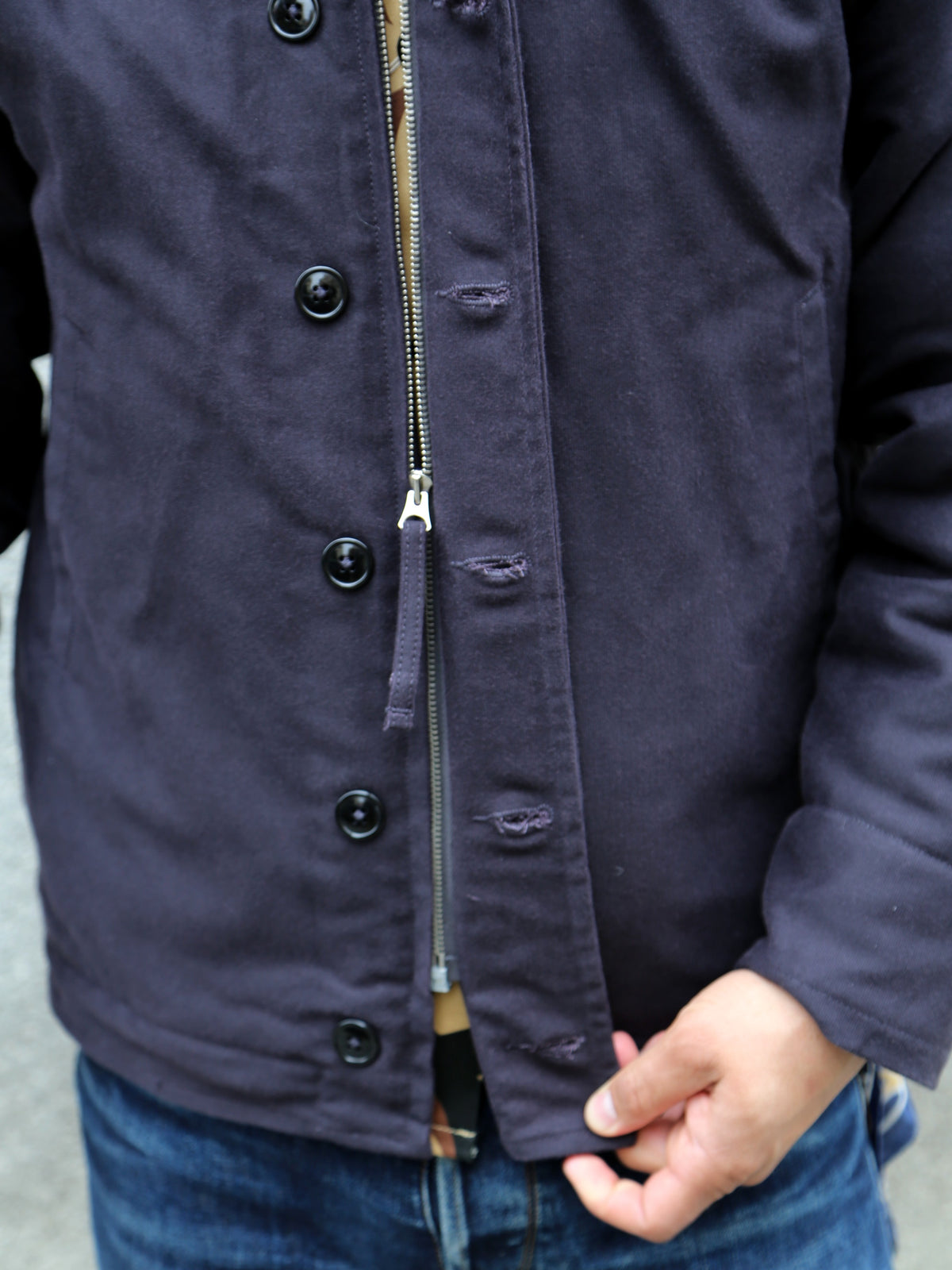 The Real McCOY's N-1 Deck Jacket – Navy (MJ21105)