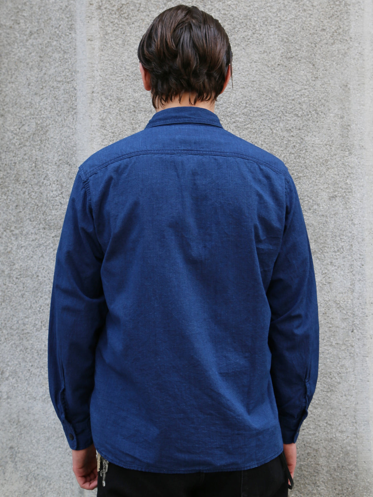 Japan Blue JBLS1016 Chambray Work Shirt – Deep Indigo