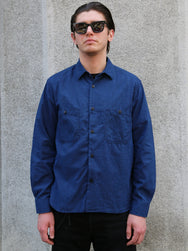 Japan Blue JBLS1016 Chambray Work Shirt – Deep Indigo