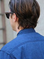 Japan Blue JBLS1016 Chambray Work Shirt – Deep Indigo