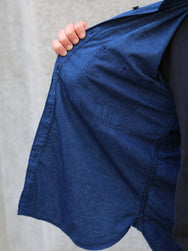 Japan Blue JBLS1016 Chambray Work Shirt – Deep Indigo
