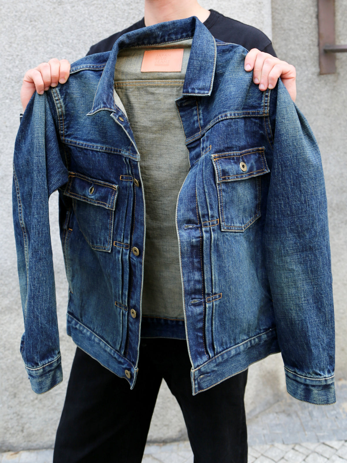 Japan Blue JBGJ1000 14.8oz Type2 Denim Jacket – D01 Aging Wash
