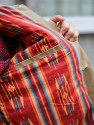 Freenote Cloth Riders Jacket – Waxed Canvas Tobacco Tumbleweed Red Interior (M0004302-TMB)