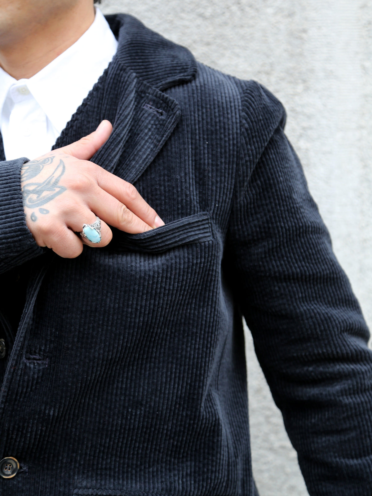 Hansen Garments Vincent Classic Four Button Blazer – Dusty Black (30-35-2)