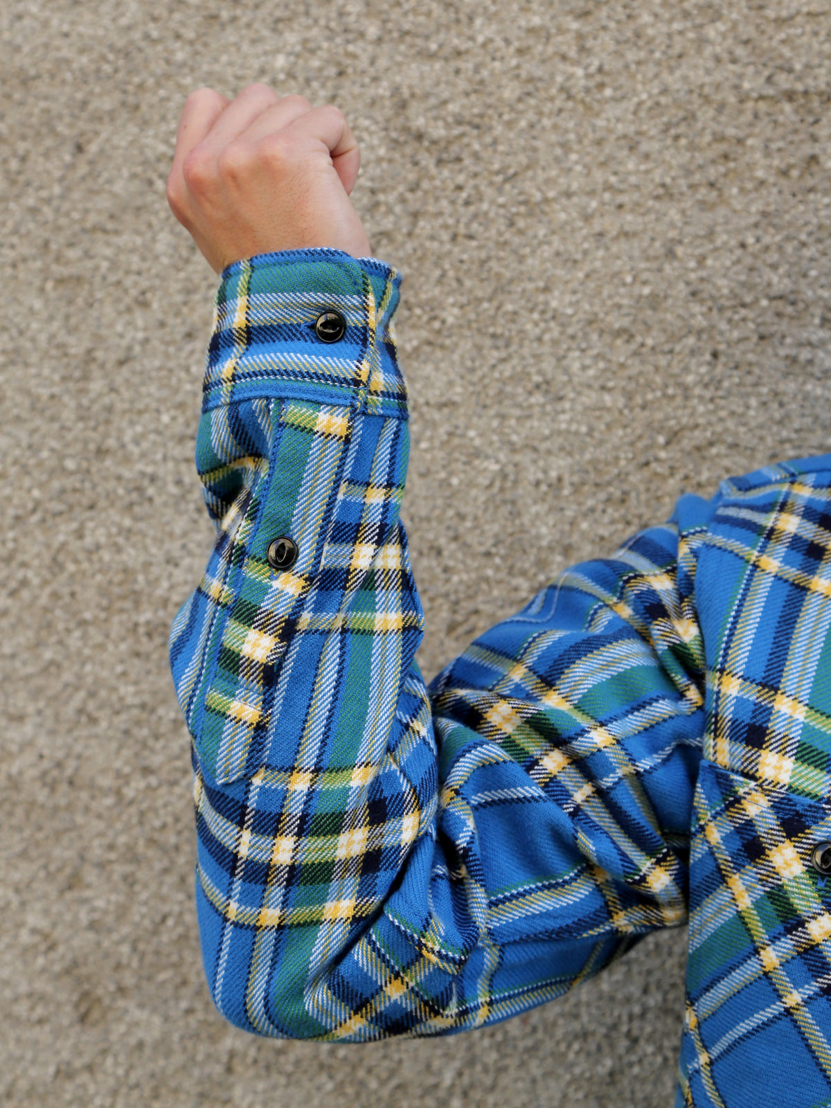 Iron Heart IHSH-376-BLU Ultra Heavy Flannel Classic Work Shirt - Blue