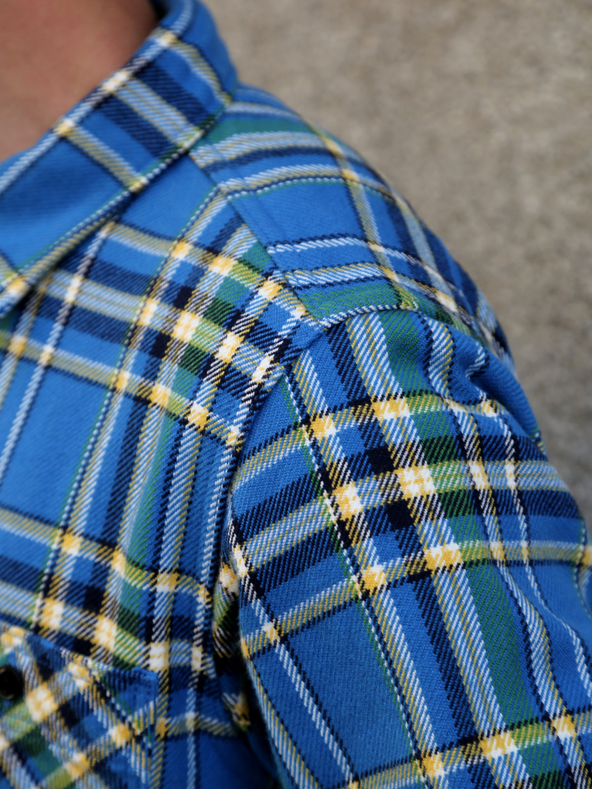 Iron Heart IHSH-376-BLU Ultra Heavy Flannel Classic Work Shirt - Blue