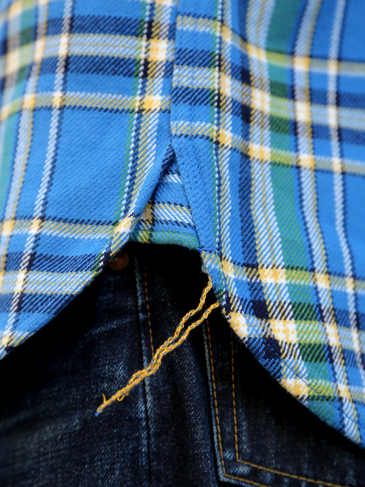 Iron Heart IHSH-376-BLU Ultra Heavy Flannel Classic Work Shirt - Blue