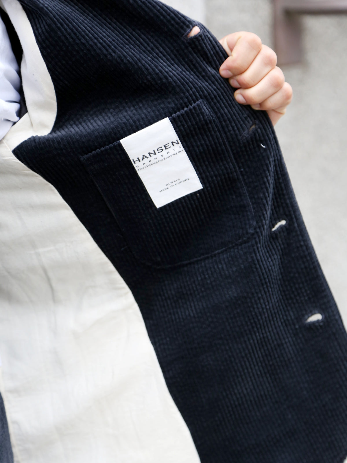 Hansen Garments Vincent Classic Four Button Blazer – Dusty Black (30-35-2)