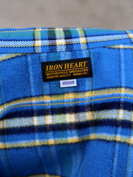 Iron Heart IHSH-376-BLU Ultra Heavy Flannel Classic Work Shirt - Blue