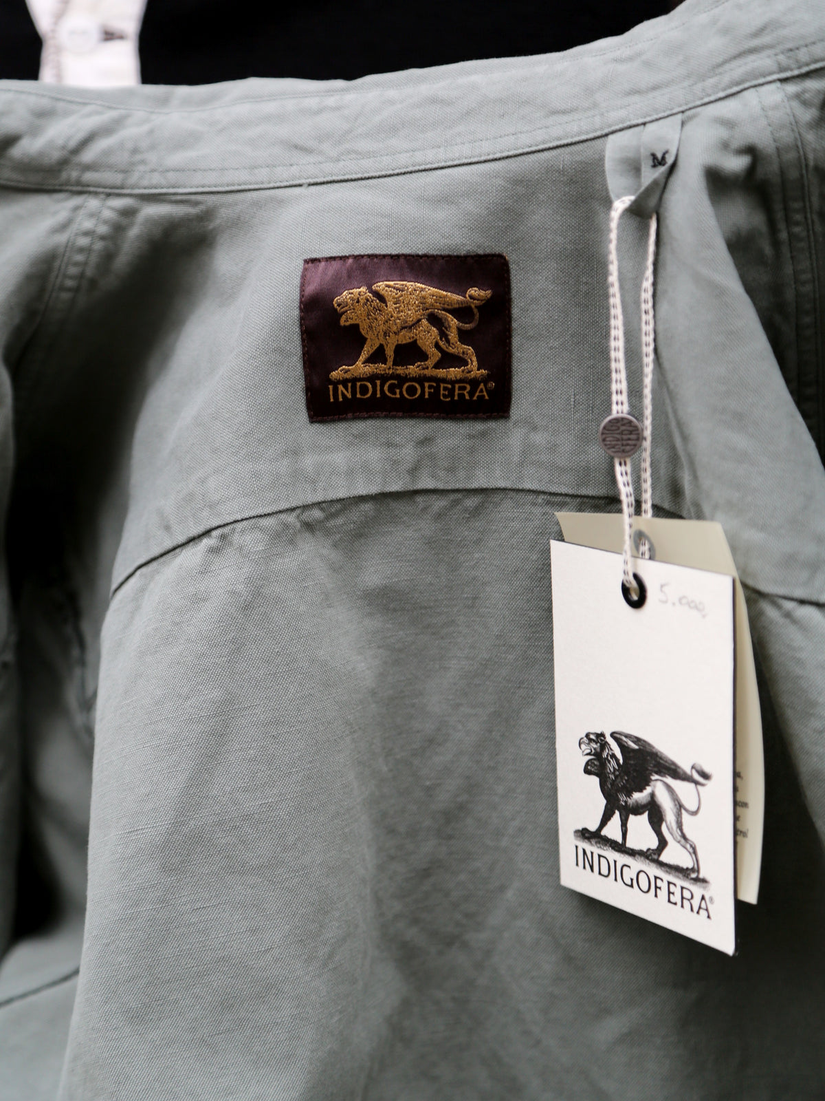 Indigofera McAllen Cotton/Linen Canvas Shirt – Sage Green (6295-464-01)