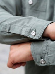 Indigofera McAllen Cotton/Linen Canvas Shirt – Sage Green (6295-464-01)