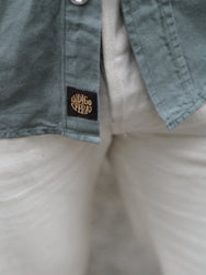 Indigofera McAllen Cotton/Linen Canvas Shirt – Sage Green (6295-464-01)