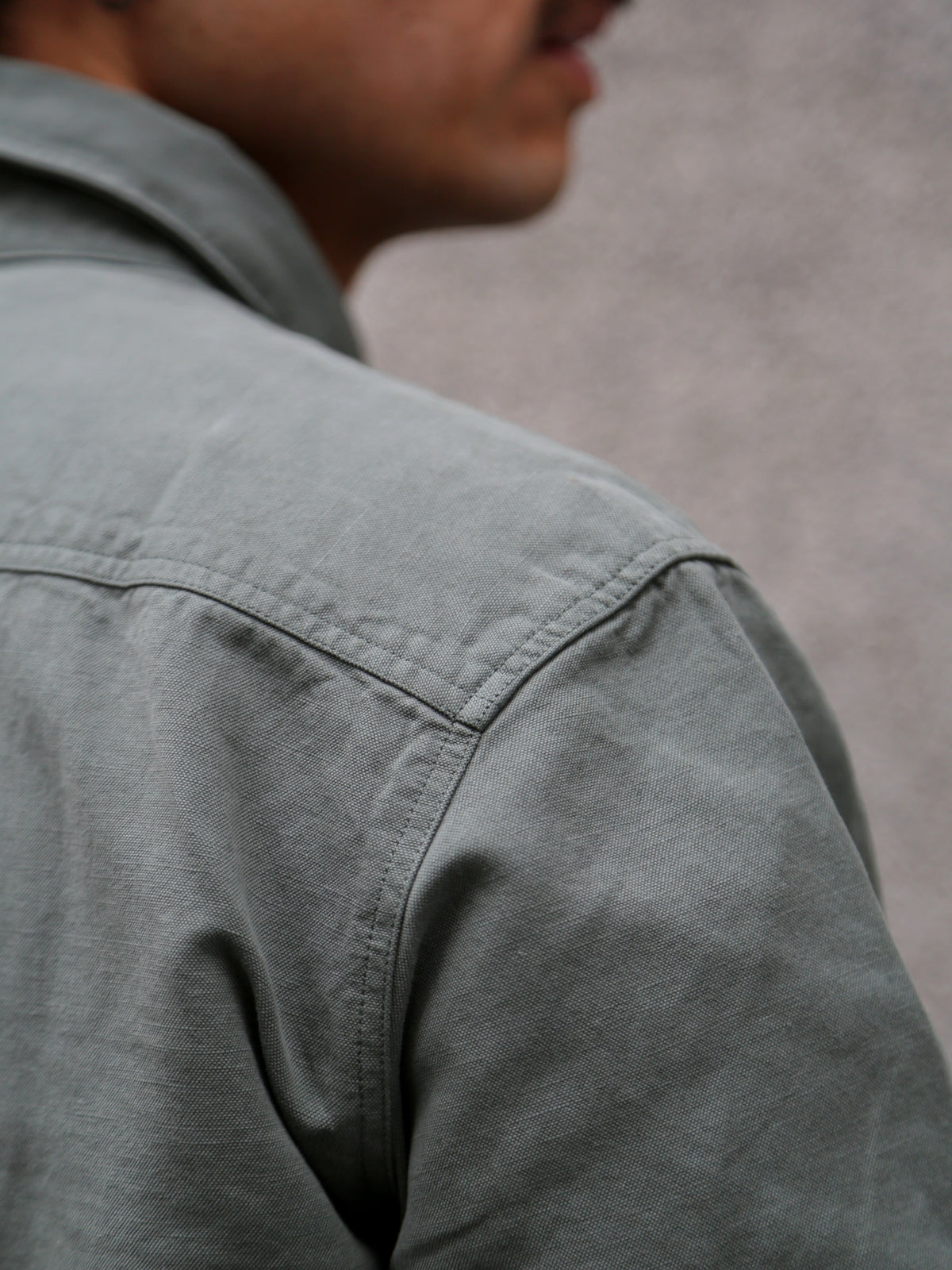 Indigofera McAllen Cotton/Linen Canvas Shirt – Sage Green (6295-464-01)