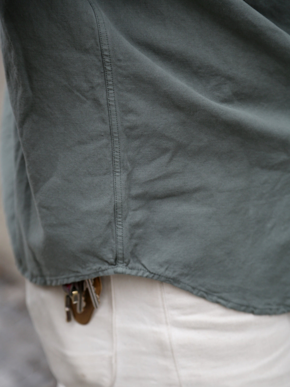 Indigofera McAllen Cotton/Linen Canvas Shirt – Sage Green (6295-464-01)