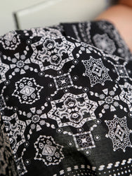 Iron Heart IHG-051-BLK "Bell" Print Bandana - Black