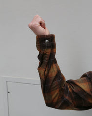 Stevenson Overall Highroller Plaid Shirt - Mustard X Brown (HR1-MB)