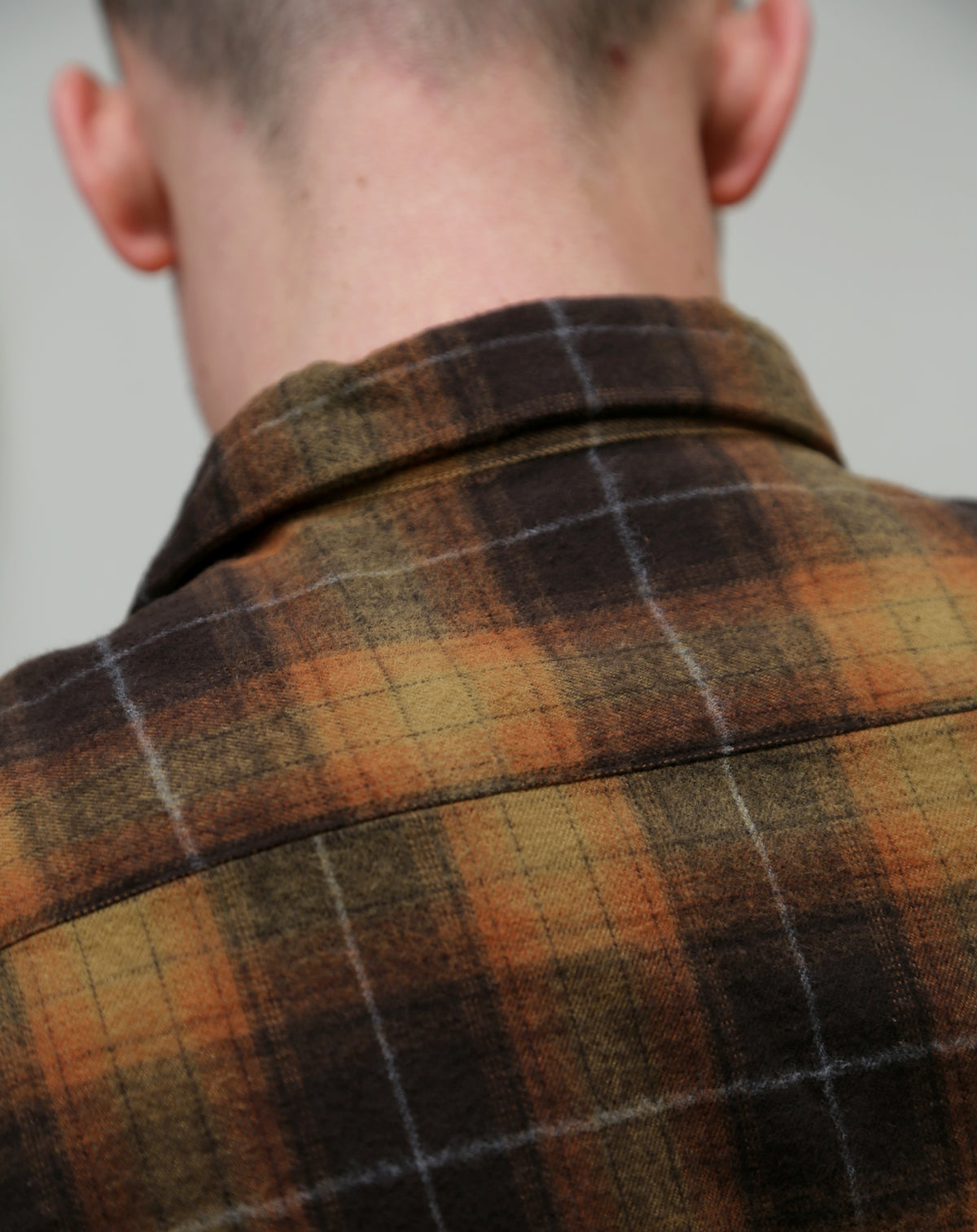 Stevenson Overall Highroller Plaid Shirt - Mustard X Brown (HR1-MB)