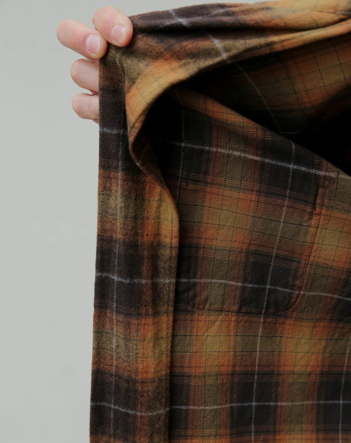 Stevenson Overall Highroller Plaid Shirt - Mustard X Brown (HR1-MB)