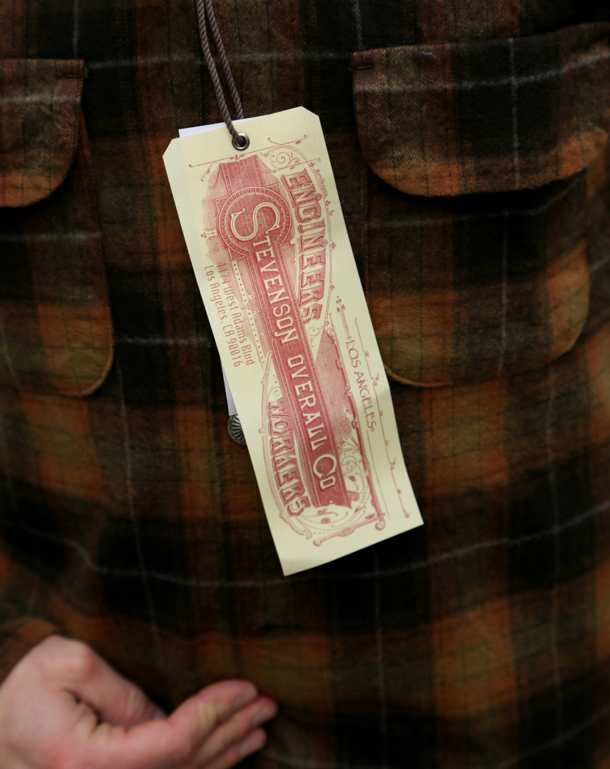 Stevenson Overall Highroller Plaid Shirt - Mustard X Brown (HR1-MB)